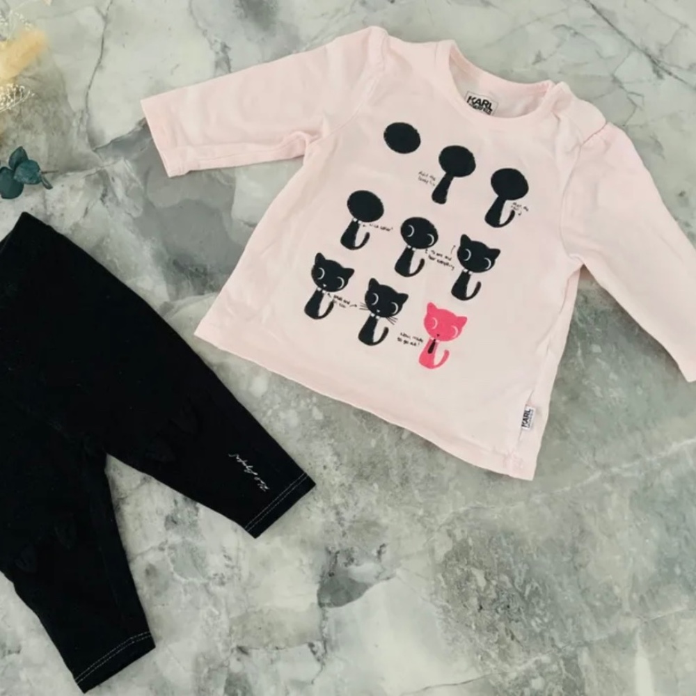 Karl Lagerfeld two piece baby set